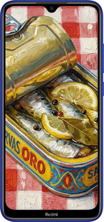 Силиконовый чехол Vintage Sardine Tin Phone для Xiaomi Redmi Note 8T - 6772u-1818 изображение 