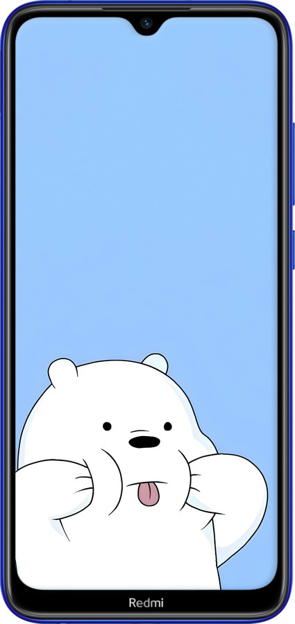 Силиконовый чехол Милый мишка для Xiaomi Redmi Note 8T - 6357u-1818 изображение 
