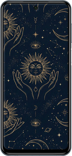 TPU чехол Celestial Harmony: Sun & Moon Gold Mystic Pattern для Xiaomi Redmi Note 9 Pro - 6778b-1911 изображение 