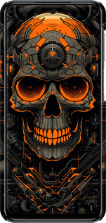 3D пластиковий матовий чехол Череп для Xiaomi Redmi Note 9S - 5952m-2029 изображение 