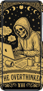 3D пластиковый матовый чехол The Overthinker для Xiaomi Redmi Note 9 Pro - 6774m-1911 изображение 