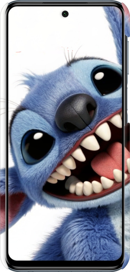 3D пластиковий матовий чехол Стіч для Xiaomi Redmi Note 9 Pro - 6684m-1911 изображение 