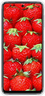 Силикон с усиленными углами чехол Клубника для Xiaomi Redmi Note 9S - 6020sp-2029 изображение 