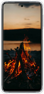 Силикон с усиленными углами чехол Огонь для Xiaomi Redmi Note 9S - 6021sp-2029 изображение 