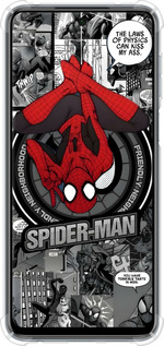 Силикон с усиленными углами чехол Человек паук для Xiaomi Redmi Note 9S - 6279sp-2029 изображение 