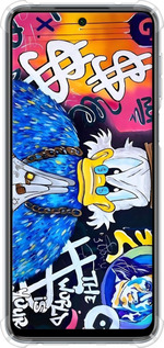 Силикон с усиленными углами чехол Скрудж 2 для Xiaomi Redmi Note 9S - 6285sp-2029 изображение 