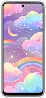 Силикон с усиленными углами чехол Облака и радуга для Xiaomi Redmi Note 9S - 6312sp-2029 изображение 