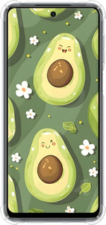 Силикон с усиленными углами чехол Авокадо для Xiaomi Redmi Note 9S - 6380sp-2029 изображение 