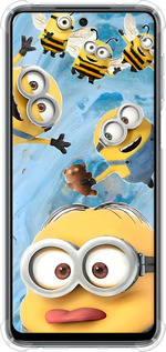 Силіконовий протиударний с посиленими кутами чехол Миньоны для Xiaomi Redmi Note 9S - 6386sp-2029 изображение 