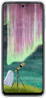 Силикон с усиленными углами чехол Привидение и звезды для Xiaomi Redmi Note 9S - 6443sp-2029 изображение 