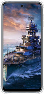 Силикон с усиленными углами чехол Военный корабль, world of tanks, wargaming для Xiaomi Redmi Note 9 Pro - 6461sp-1911 изображение 