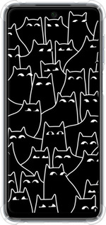 Силикон с усиленными углами чехол С изображением кошек для Xiaomi Redmi Note 9S - 6470sp-2029 изображение 