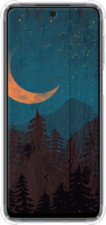 Силикон с усиленными углами чехол Звездный лес для Xiaomi Redmi Note 9S - 6480sp-2029 изображение 