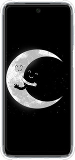Силикон с усиленными углами чехол Лунные объятия для Xiaomi Redmi Note 9 Pro - 6508sp-1911 изображение 