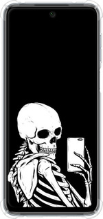 Силикон с усиленными углами чехол Скелет делает Selfie для Xiaomi Redmi Note 9 Pro - 6535sp-1911 изображение 