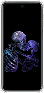 Силіконовий протиударний с посиленими кутами чехол Із зображенням скелета для Xiaomi Redmi Note 9S - 6537sp-2029 изображение 