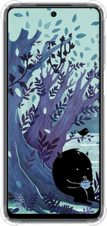 Силикон с усиленными углами чехол Арт принт Тихое место чая для Xiaomi Redmi Note 9S - 6544sp-2029 изображение 