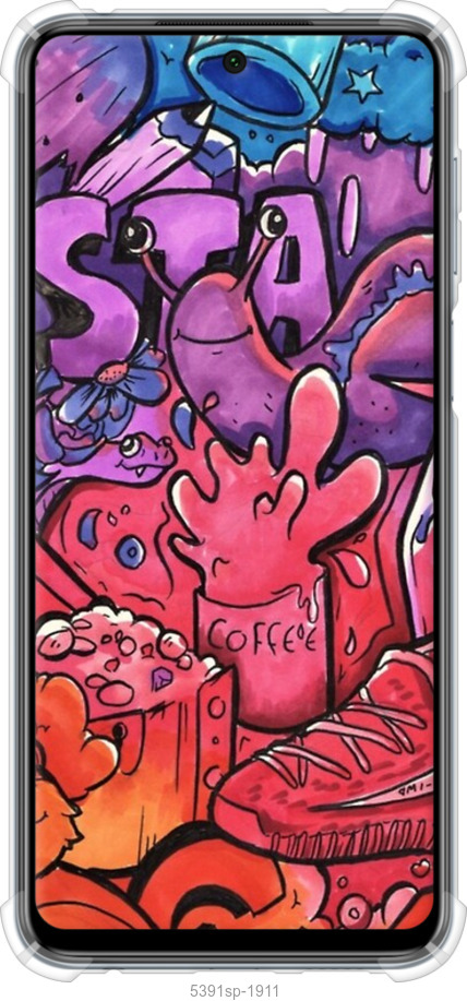Силикон с усиленными углами чехол № 5391 для Xiaomi Redmi Note 9 Pro - 5391sp-1911 изображение 