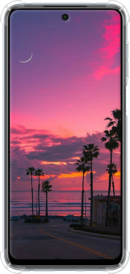 Силикон с усиленными углами чехол Пальмы для Xiaomi Redmi Note 9S - 5873sp-2029 изображение 