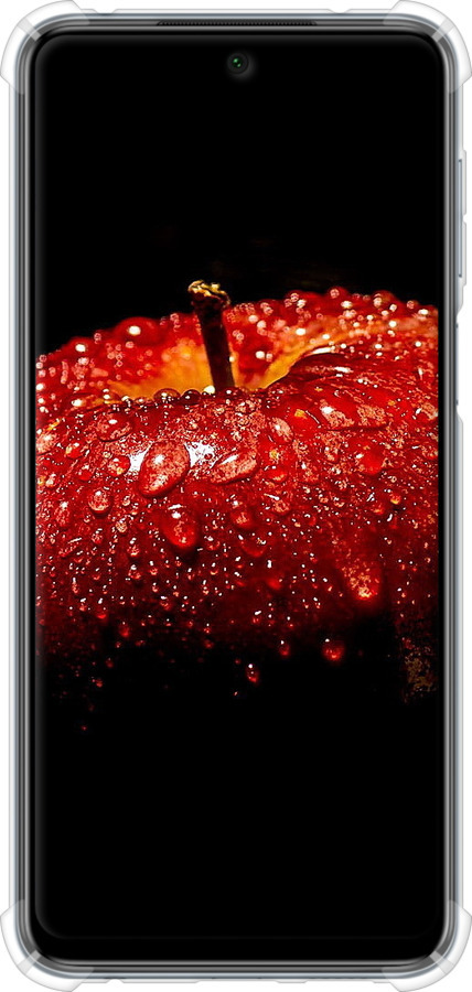 Силіконовий протиударний с посиленими кутами чехол Яблуко для Xiaomi Redmi Note 9 Pro - 6022sp-1911 изображение 