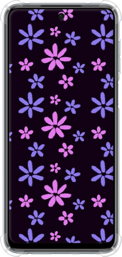 Силіконовий протиударний с посиленими кутами чехол з квітами для Xiaomi Redmi Note 9S - 6258sp-2029 изображение 