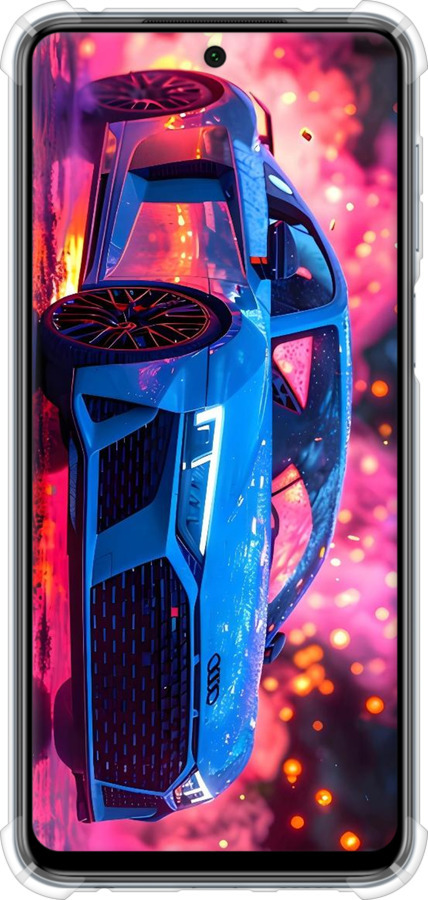 Силикон с усиленными углами чехол Ауди для Xiaomi Redmi Note 9 Pro - 6286sp-1911 изображение 