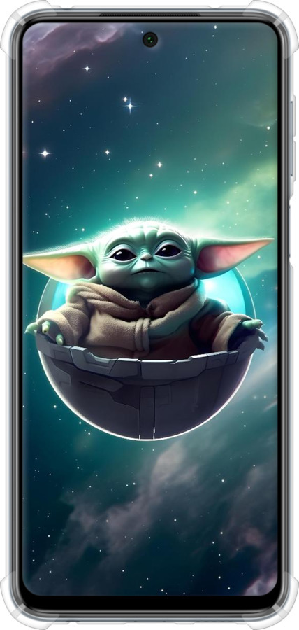 Силіконовий протиударний с посиленими кутами чехол Малышь йода для Xiaomi Redmi Note 9S - 6294sp-2029 изображение 