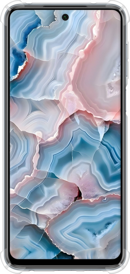 Силикон с усиленными углами чехол Мрамор для Xiaomi Redmi Note 9 Pro - 6306sp-1911 изображение 