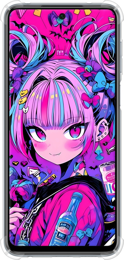 Силіконовий протиударний с посиленими кутами чехол Аніме мілаха для Xiaomi Redmi Note 9 Pro - 6314sp-1911 изображение 