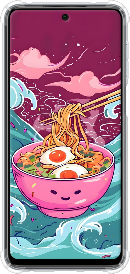 Силіконовий протиударний с посиленими кутами чехол Рамен для Xiaomi Redmi Note 9S - 6360sp-2029 изображение 