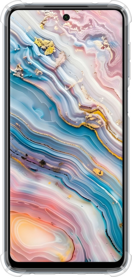 Силикон с усиленными углами чехол Мрамор красивый для Xiaomi Redmi Note 9S - 6376sp-2029 изображение 
