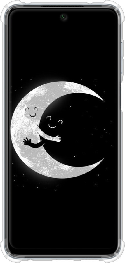 Силикон с усиленными углами чехол Лунные объятия для Xiaomi Redmi Note 9 Pro - 6508sp-1911 изображение 