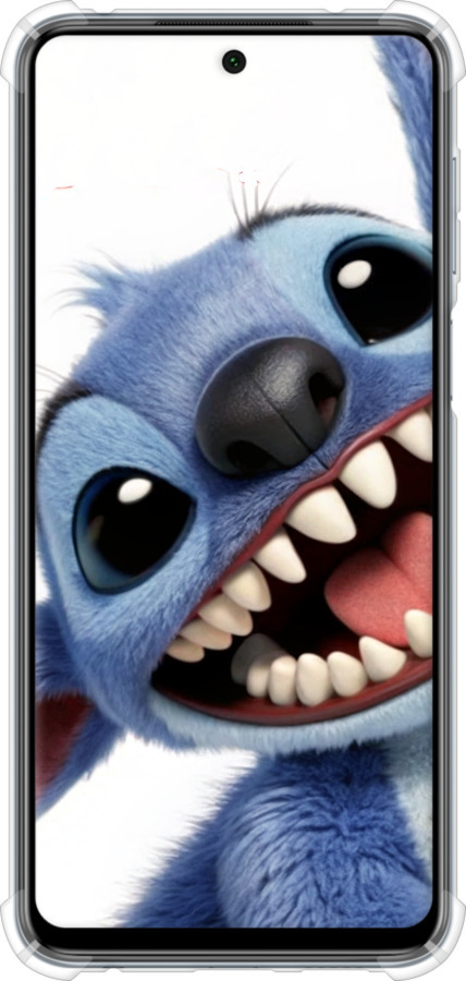 Силіконовий протиударний с посиленими кутами чехол Стіч для Xiaomi Redmi Note 9 Pro - 6684sp-1911 изображение 