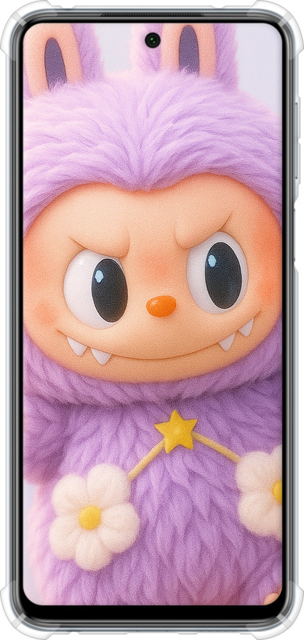 Силіконовий протиударний с посиленими кутами чехол Лабубу для Xiaomi Redmi Note 9 Pro - 6708sp-1911 изображение 