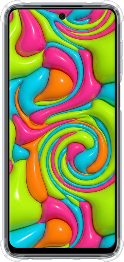 Силіконовий протиударний с посиленими кутами чехол Y2K Jelly Dream для Xiaomi Redmi Note 9S - 6780sp-2029 изображение 