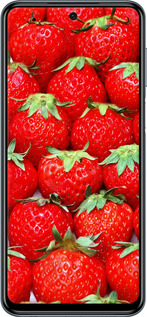 Силиконовый чехол Клубника для Xiaomi Redmi Note 9 Pro - 6020u-1911 изображение 