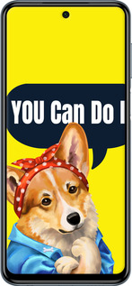 Силіконовий чехол чехол с корги You Can Do It для Xiaomi Redmi Note 9S - 6184u-2029 изображение 