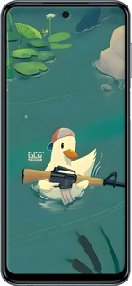 Силіконовий чехол Каченя з автоматом для Xiaomi Redmi Note 9S - 6356u-2029 изображение 