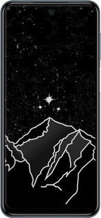 Силиконовый чехол Минималистический горный пейзаж для Xiaomi Redmi Note 9S - 6438u-2029 изображение 
