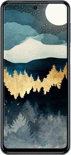 Силіконовий чехол Нічний краєвид з лісом та горами для Xiaomi Redmi Note 9 Pro - 6493u-1911 изображение 