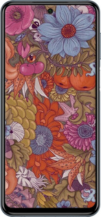 Силіконовий чехол Абстрактні  квіти для Xiaomi Redmi Note 9S - 6526u-2029 изображение 