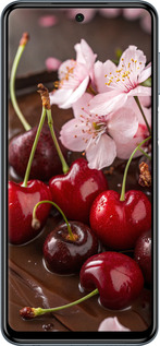 Силиконовый чехол Вишня в шоколаде для Xiaomi Redmi Note 9S - 6698u-2029 изображение 