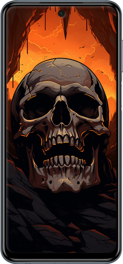 Силіконовий чехол Черв пещері для Xiaomi Redmi Note 9S - 5959u-2029 изображение 