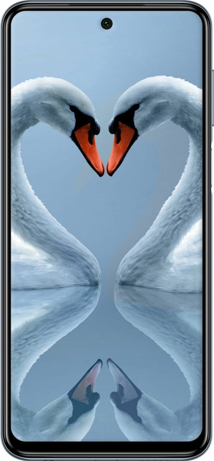 Силиконовый чехол Лебеди для Xiaomi Redmi Note 9 Pro - 6007u-1911 изображение 