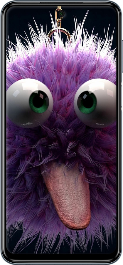 Силиконовый чехол Пушистик для Xiaomi Redmi Note 9S - 6017u-2029 изображение 