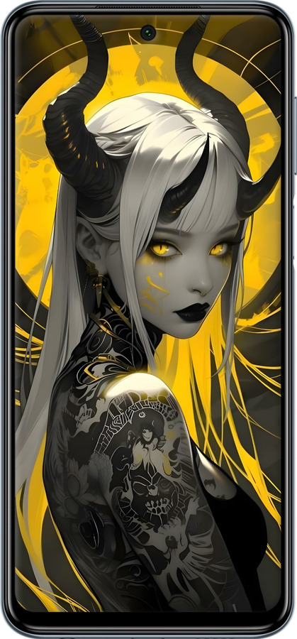 Силиконовый чехол Аниме демон 2 для Xiaomi Redmi Note 9 Pro - 6309u-1911 изображение 