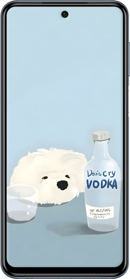 Силіконовий чехол Пес водка для Xiaomi Redmi Note 9S - 6368u-2029 изображение 