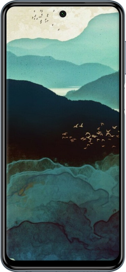 Силіконовий чехол Із зображенням гір Індіго для Xiaomi Redmi Note 9S - 6484u-2029 изображение 