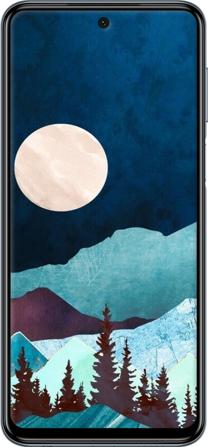 Силиконовый чехол Горная идиллия ночной пейзаж для Xiaomi Redmi Note 9S - 6488u-2029 изображение 