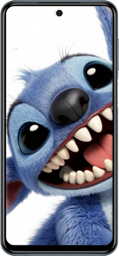 Силіконовий чехол Стіч для Xiaomi Redmi Note 9S - 6684u-2029 изображение 
